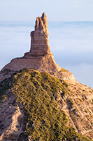 A landscape photograph of Chimney Rock National Historic Site in western Nebraska. - Nebraska Photography