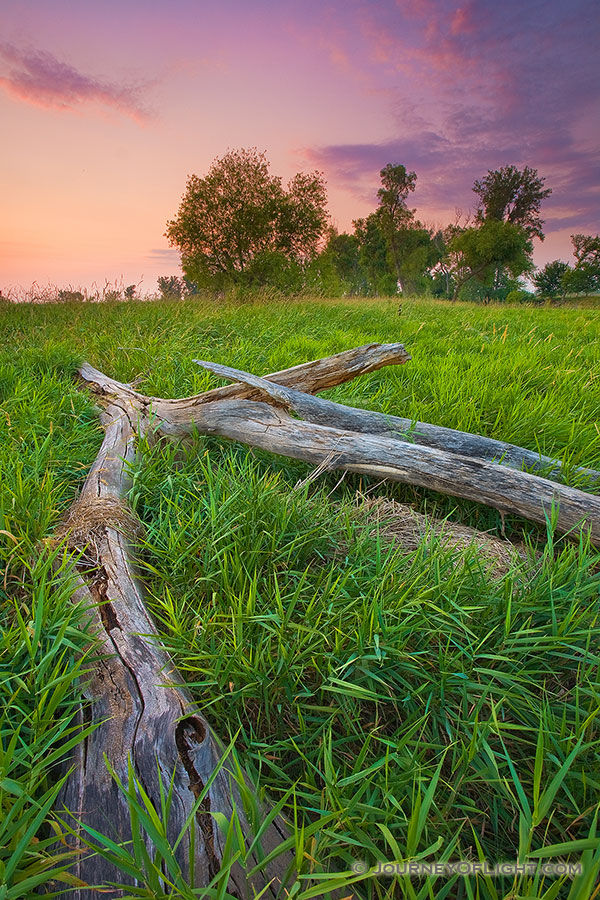 Evening descends at Boyer Chute National Wildlife Refuge. - Boyer Chute Photography