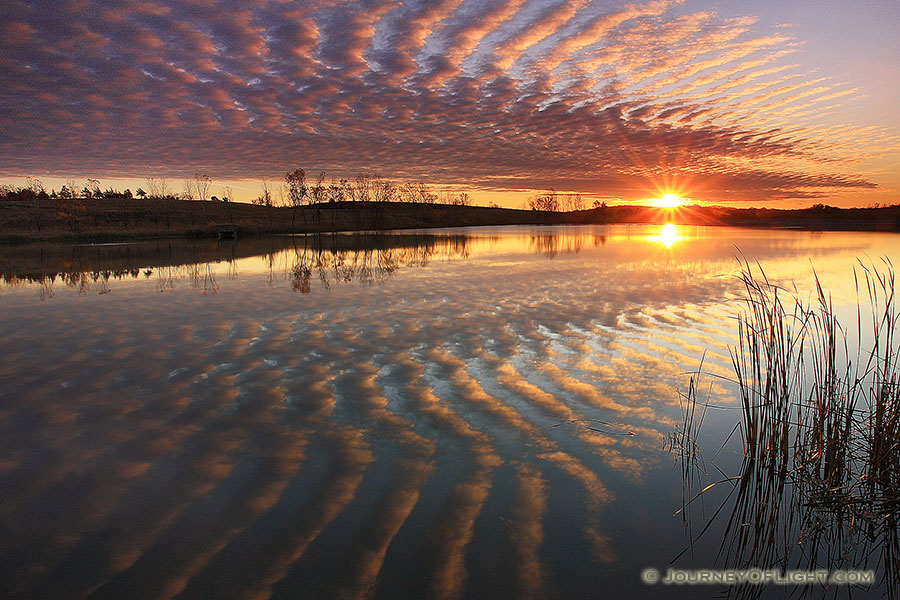 Qwest Lake at Mahoney State Park at sunrise on a cool November morning. - Mahoney SP Photography