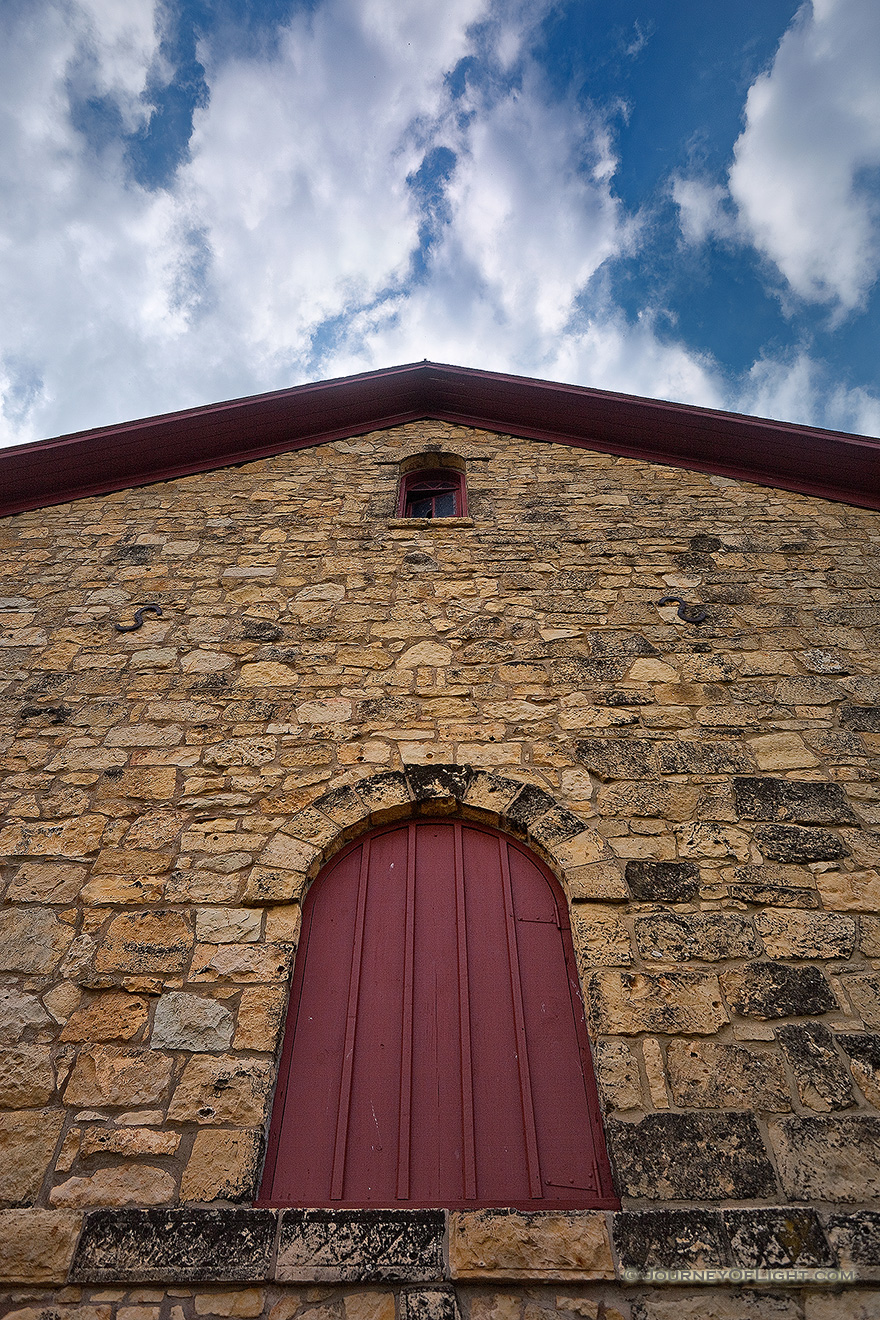 In 1874 the Elijah Filley barn was built near Filley, Nebraska.  This is the state's oldest limestone barn. - Nebraska Picture