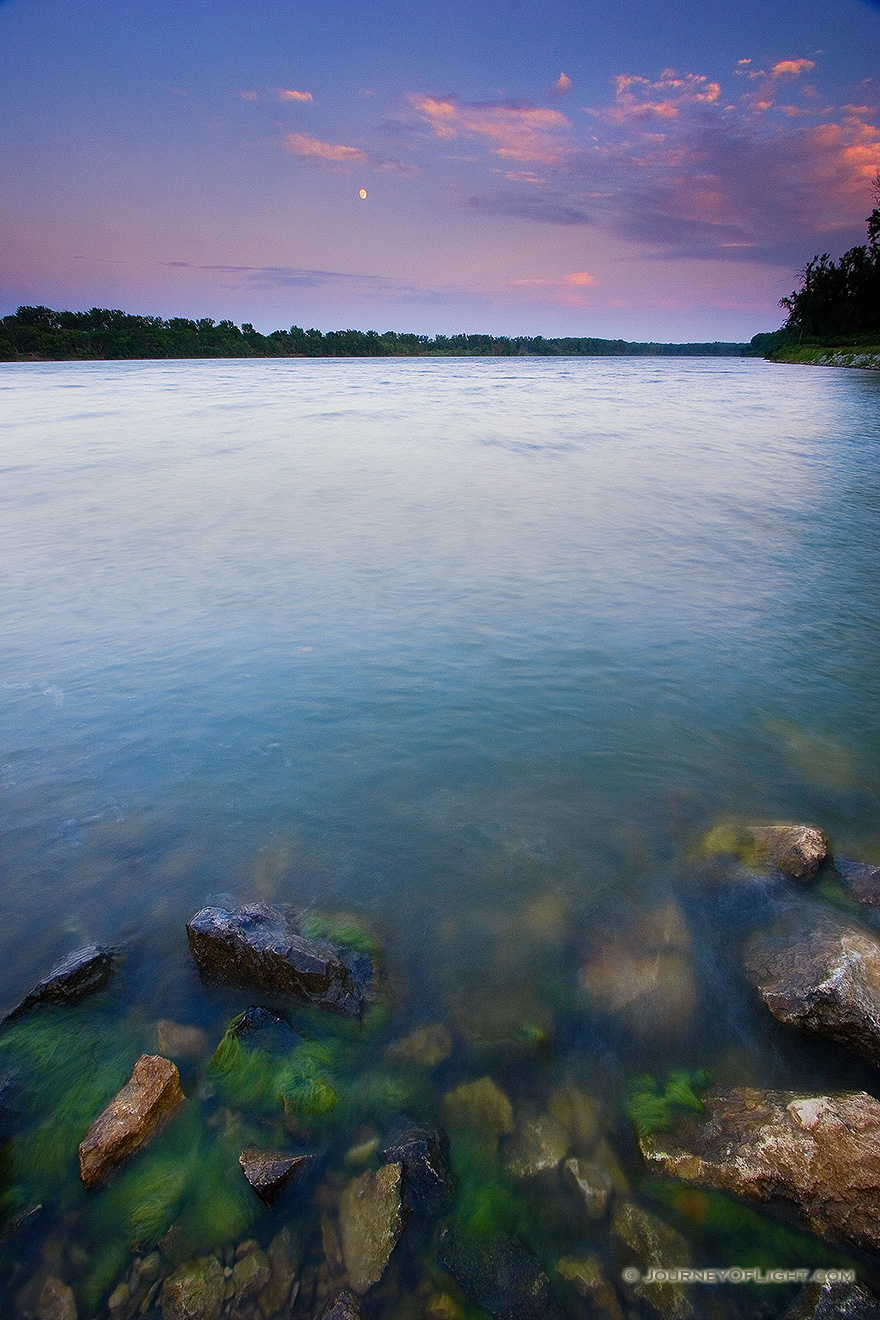 Moonrise over DeSoto Bend National Wildlife Refuge, Nebraska/Iowa. - DeSoto Picture