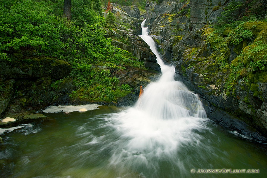 Aster Falls in Glacier National Park, Montana. - Glacier Photography