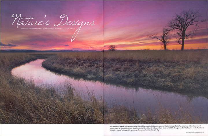 Nature's Design Story in Nebraska Life.  Contributed both text and photography. -  Picture